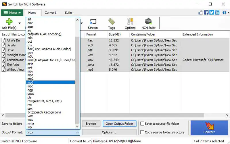 Switch Audio File Converter per mp3 Switch Audio File Converter per mp3